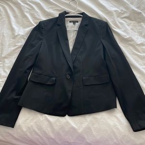Ann Taylor One-Button Black Blazer